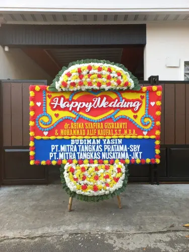Papan Bunga Pernikahan roa malaka