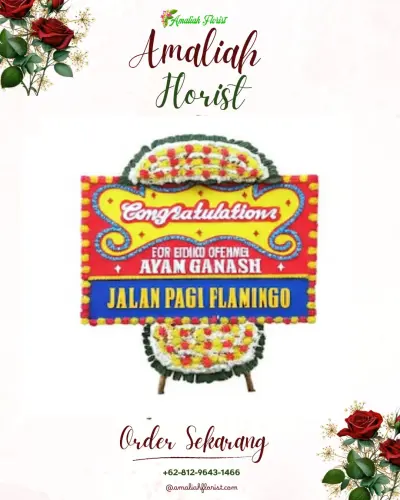 Bunga Papan Congratulation roa malaka